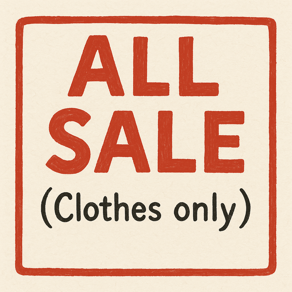 All Sale (Clothes only)
