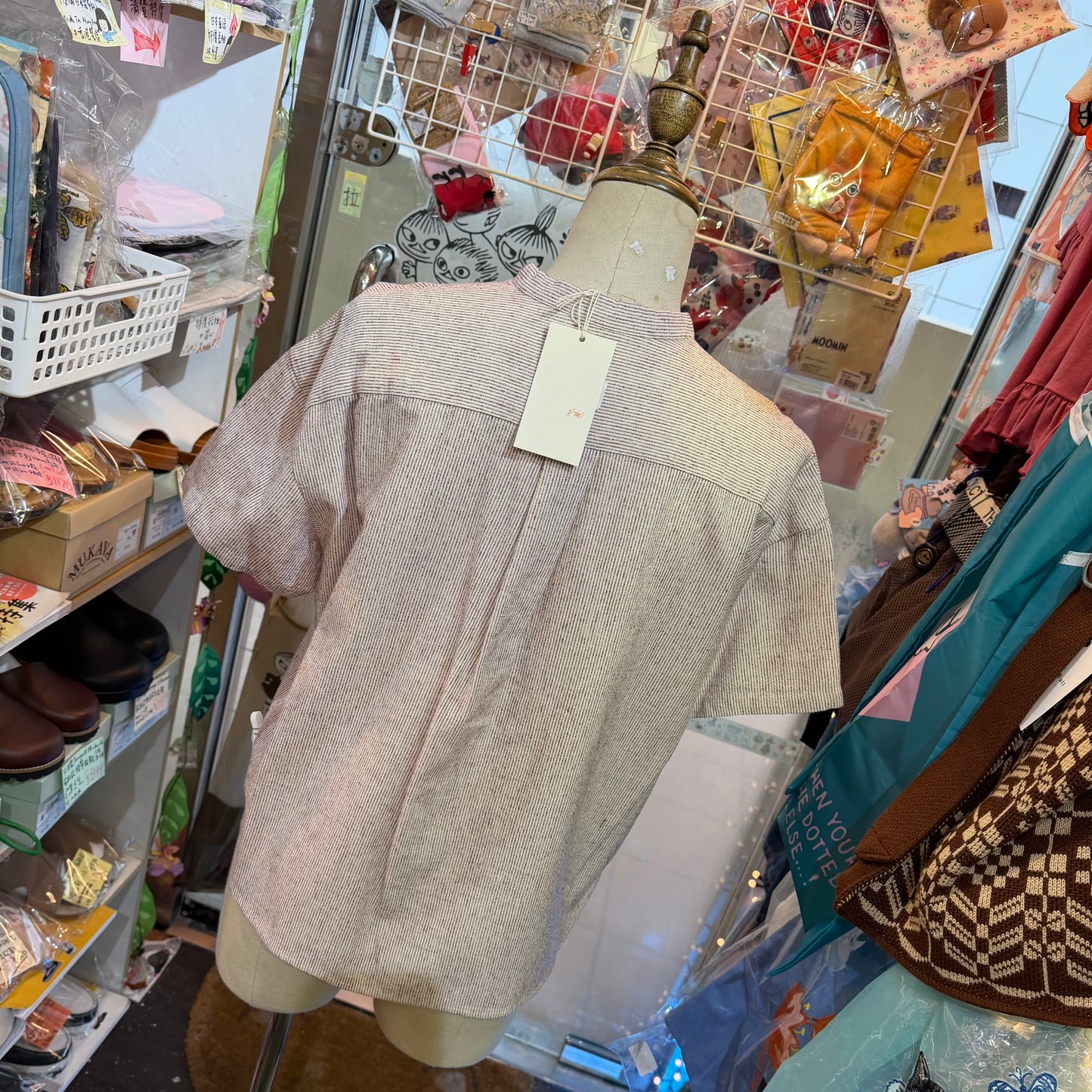 VM Wine Striped Shirt, made in Japan