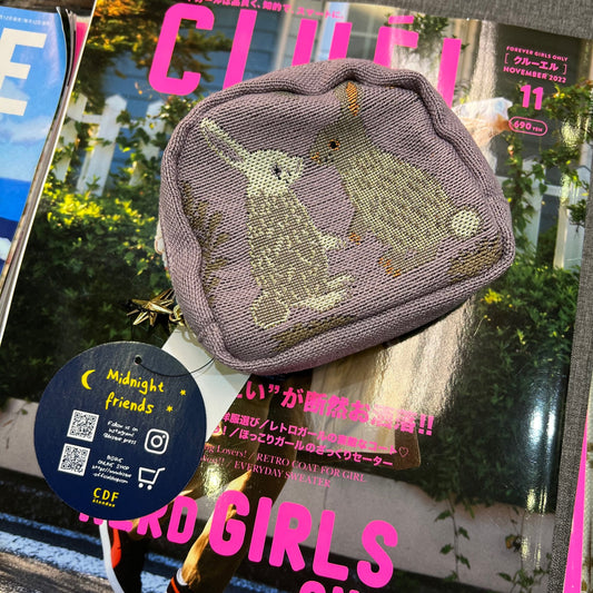 Midnight Friends Rabbit Pink Pouch
