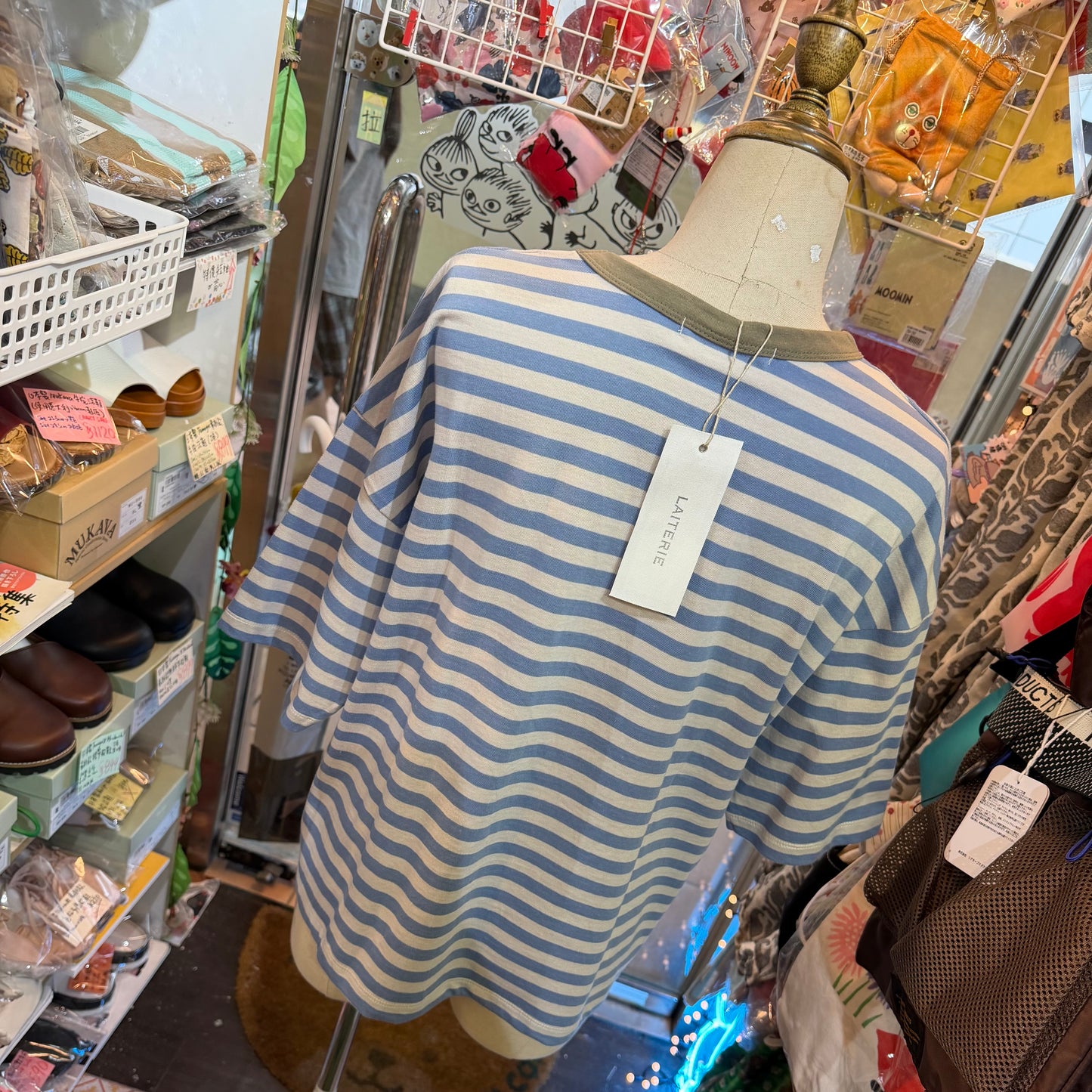 Laiterie Striped T-shirt, 2 Colors, made in Japan