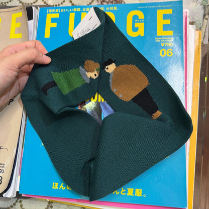 French Bull Couple Socks, 3 Colors, made in Japan
