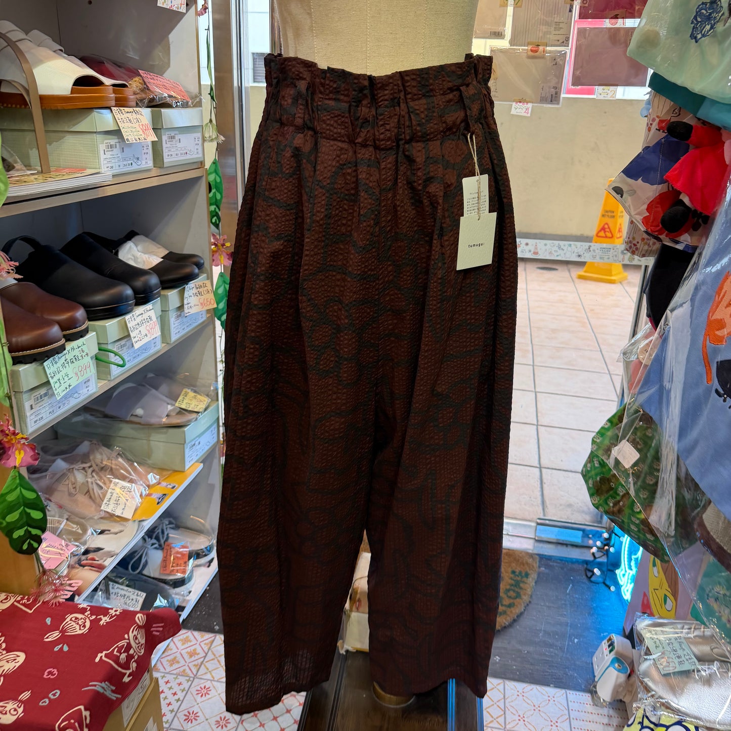 Tumugu Original Print Floral Cotton Pants, 2 Colors