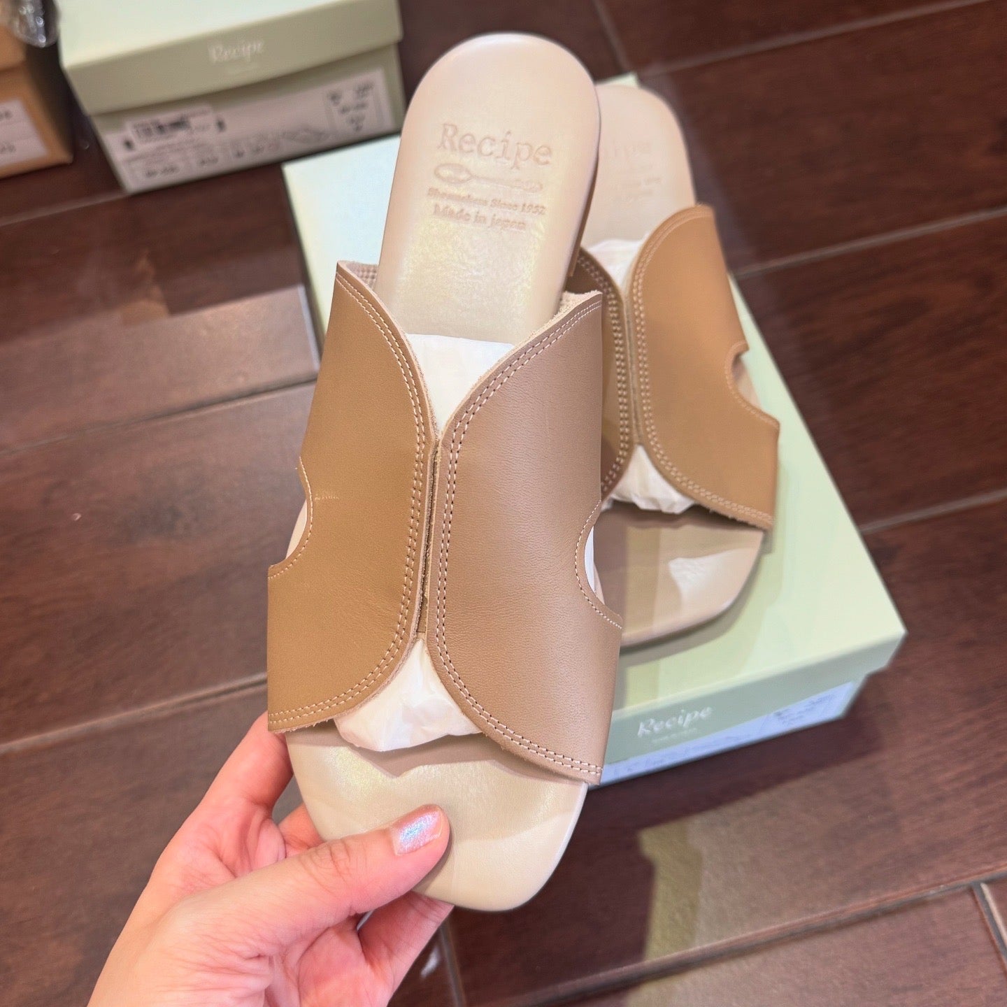 Recipe Leather Sandals, 2 colors, made in Japan  RP-535