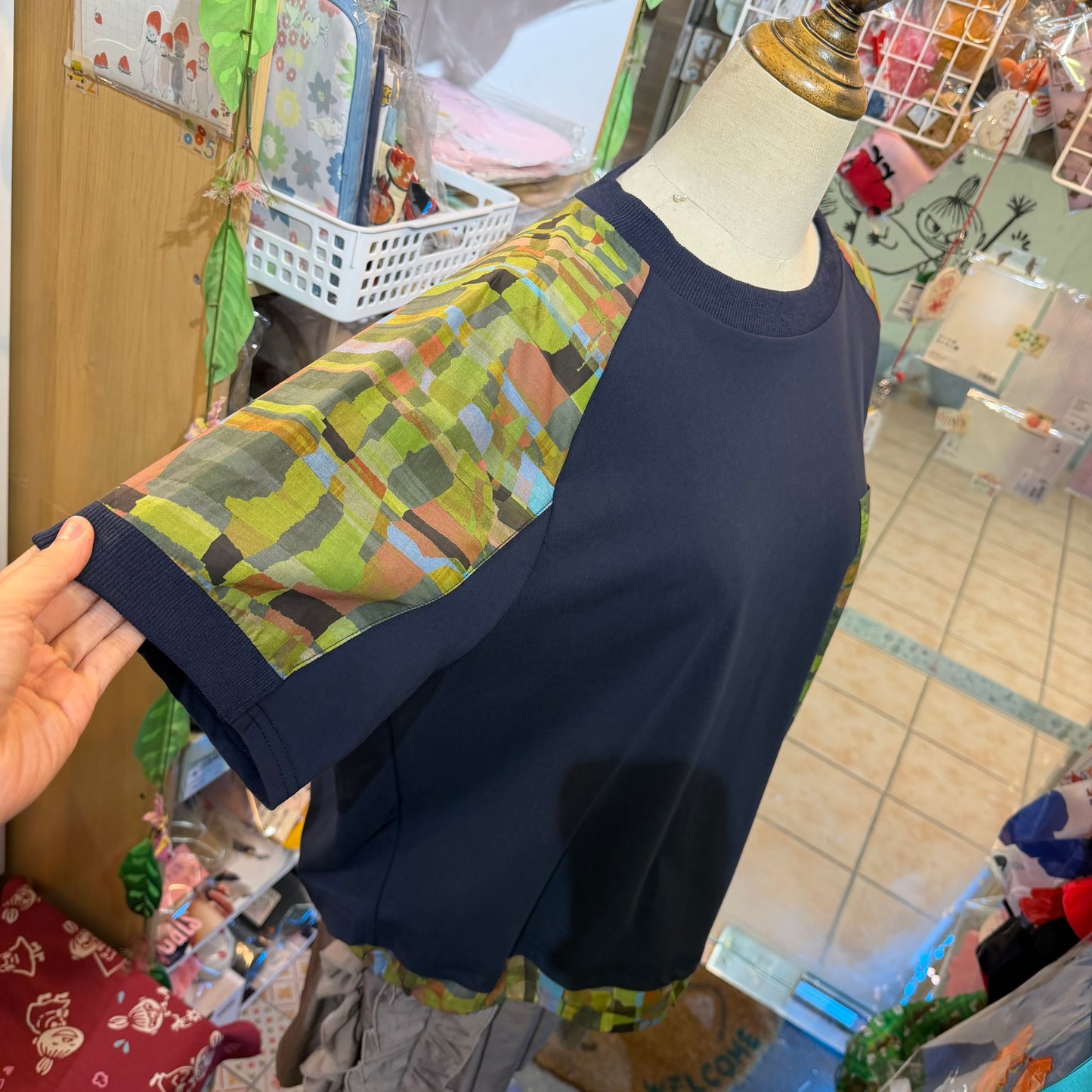 Garance et VoLette Camouflage X Navy Sweatshirt