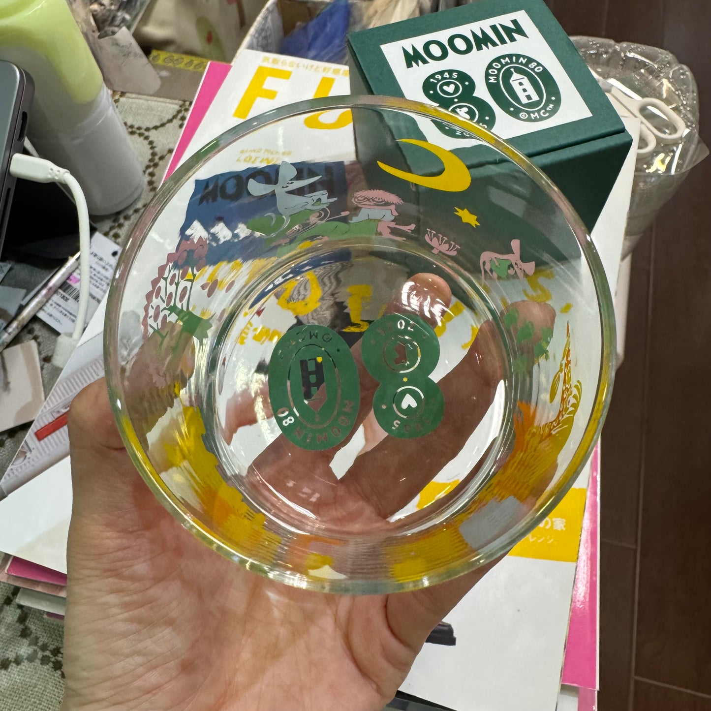 Moomin 80 Glass Tumbler, made in Japan