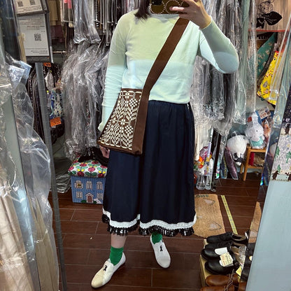 Sale- French bull Brown Bag, made in Japan