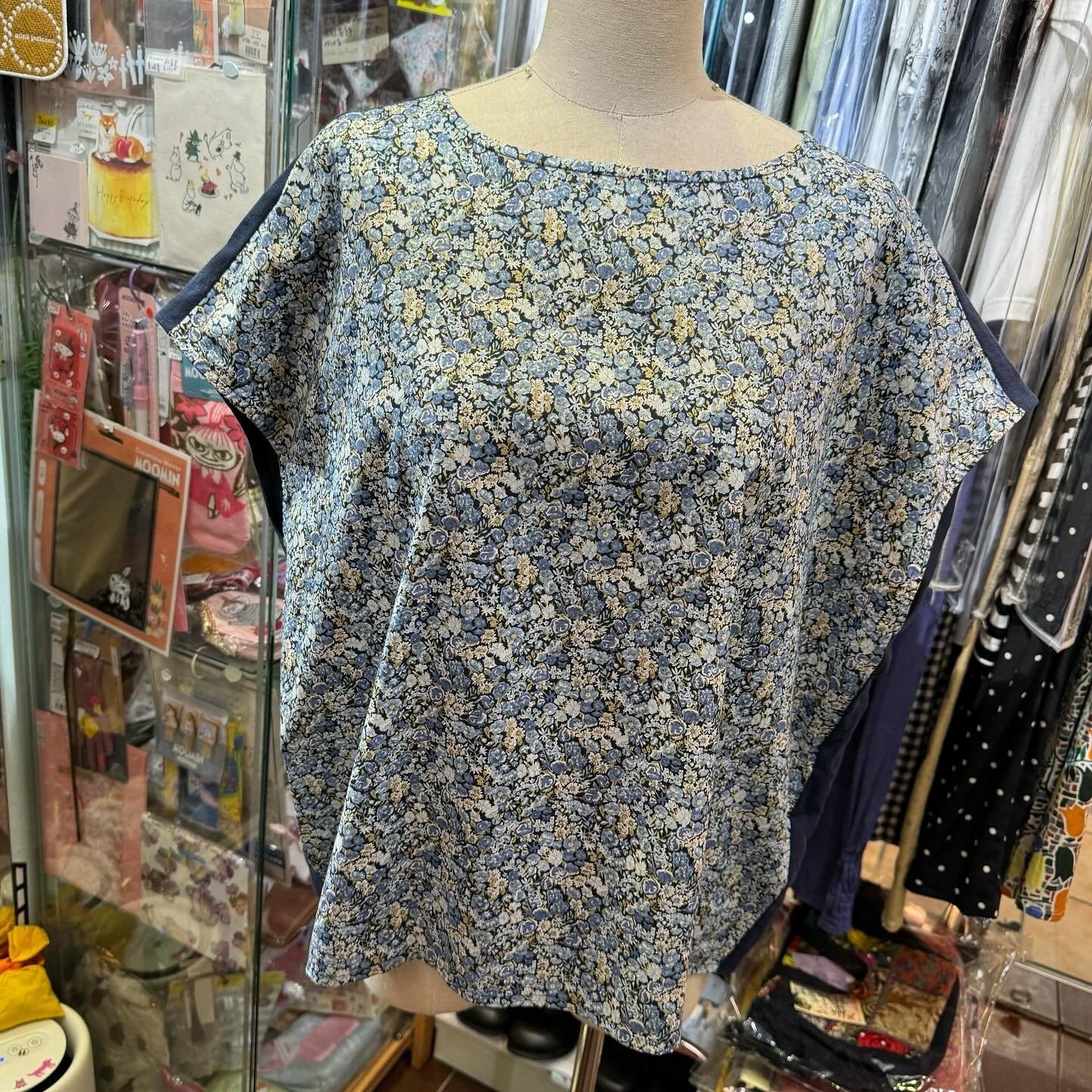 EXTRA20- Vent d Ouest x Liberty London Top, 2 Colors, made in Japan