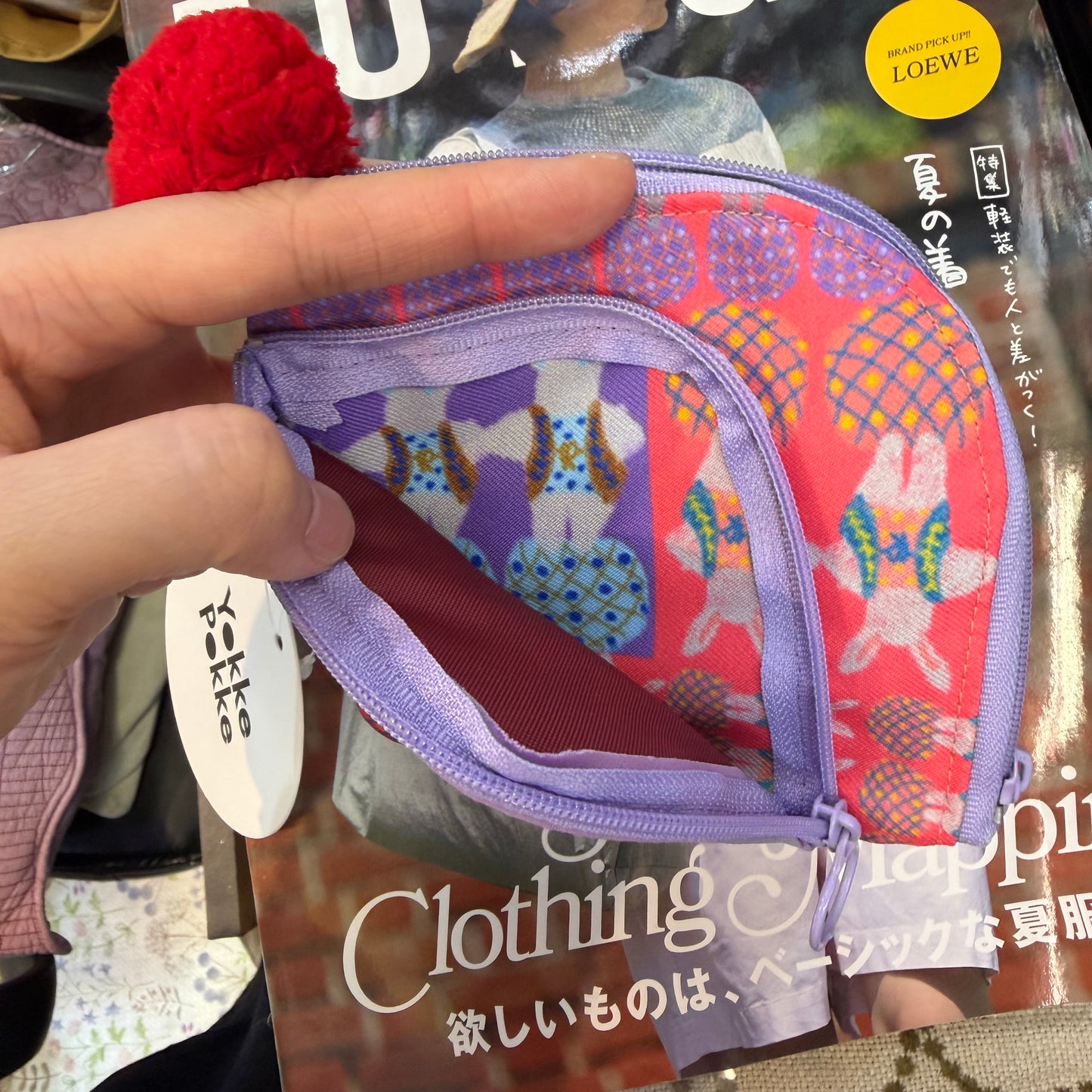 Yokke Pokke Rabbits Pouch, Mini Wallet, made in Japan