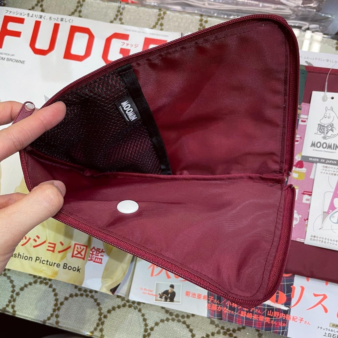 Sale- Moomin Mask Case Pouch, 3 Colors, made in Japan