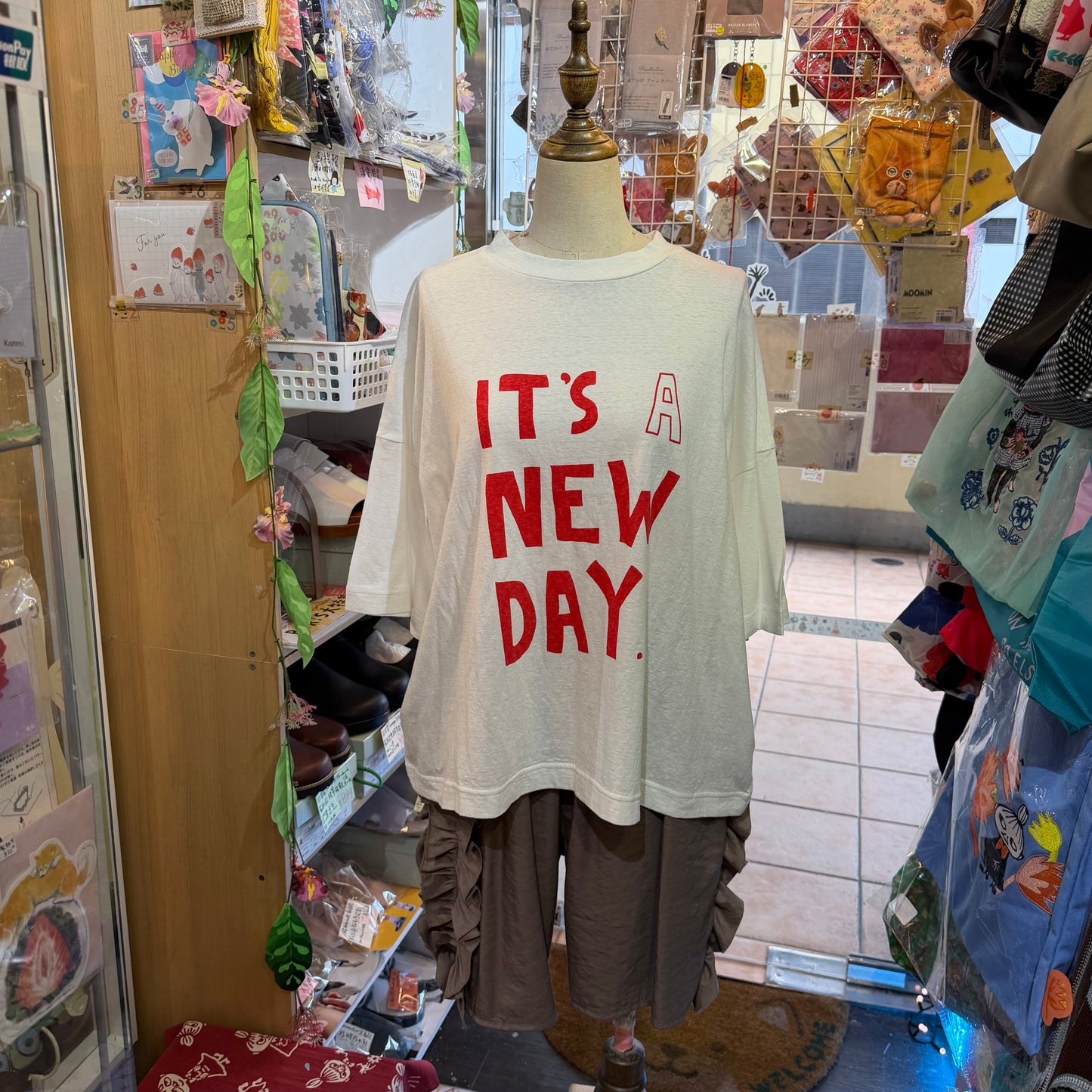 Tumugu It’s a new day… T-shirt, 2 Colors, made in Japan