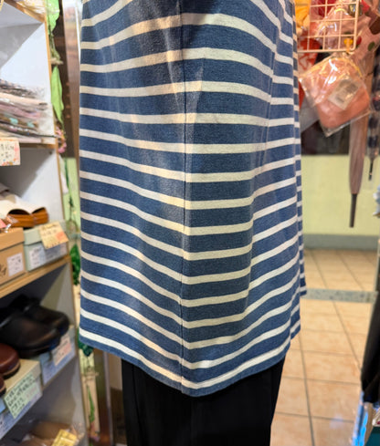 Ichi Antiquites Indigo Striped 2WAY Jacket, Top, made in Japan