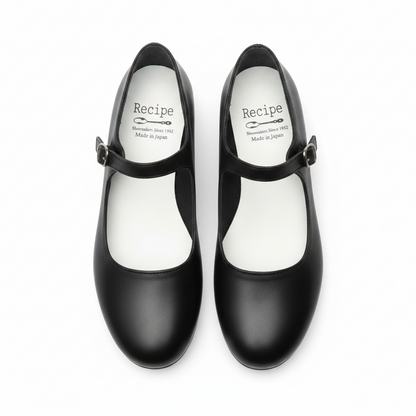 Recipe Mary Jane Leather Shoes, 3 Colors, made in Japan