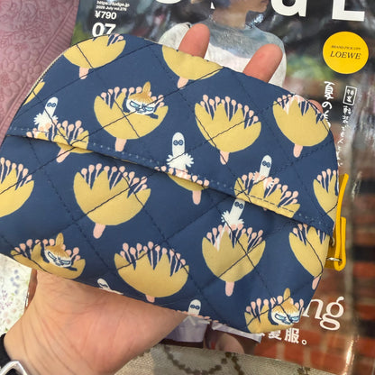Little My Navy Print Pouch