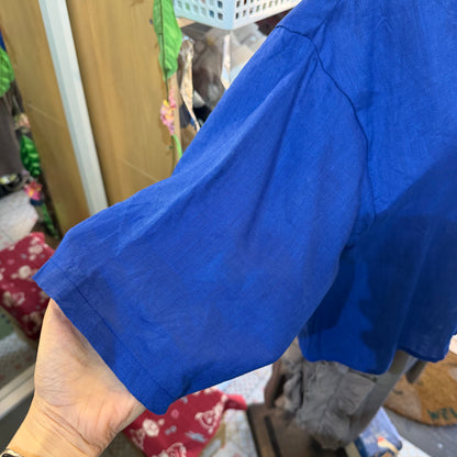 Mizuiro Ind Blue Linen Shirt, made in Japan