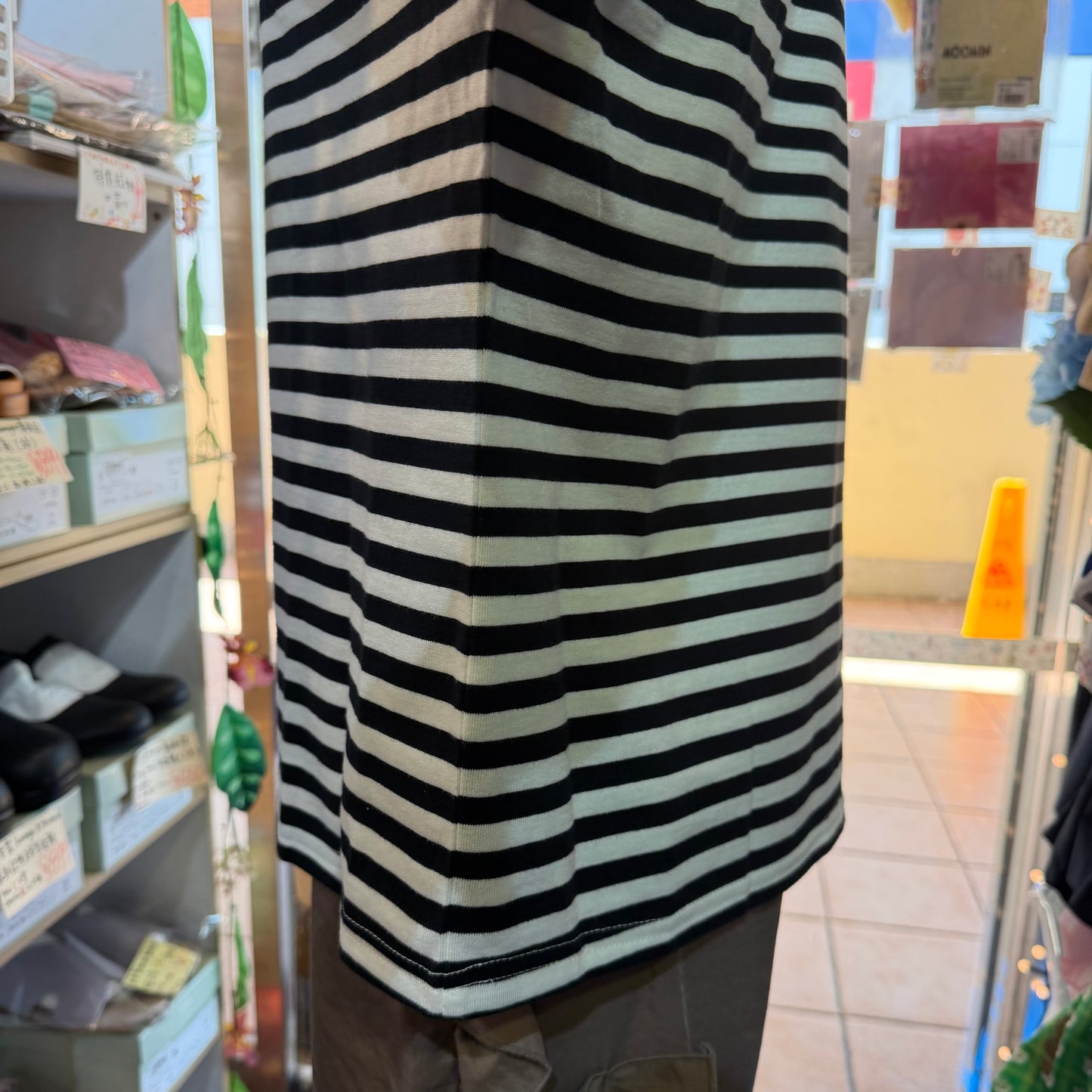 Ichi Black Striped T-shirt, made in Japan