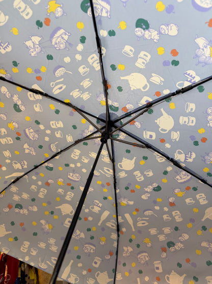 Ogawa Little My Light Blue Rain/Sun Folding Umbrella, 90% UV Cut