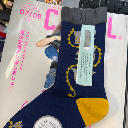 Fromf Print Socks, 3 Patterns, made in Japan