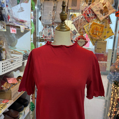 Diaries Frill Collar Cotton Super Soft Blouse,  2 Colors , made in Japan