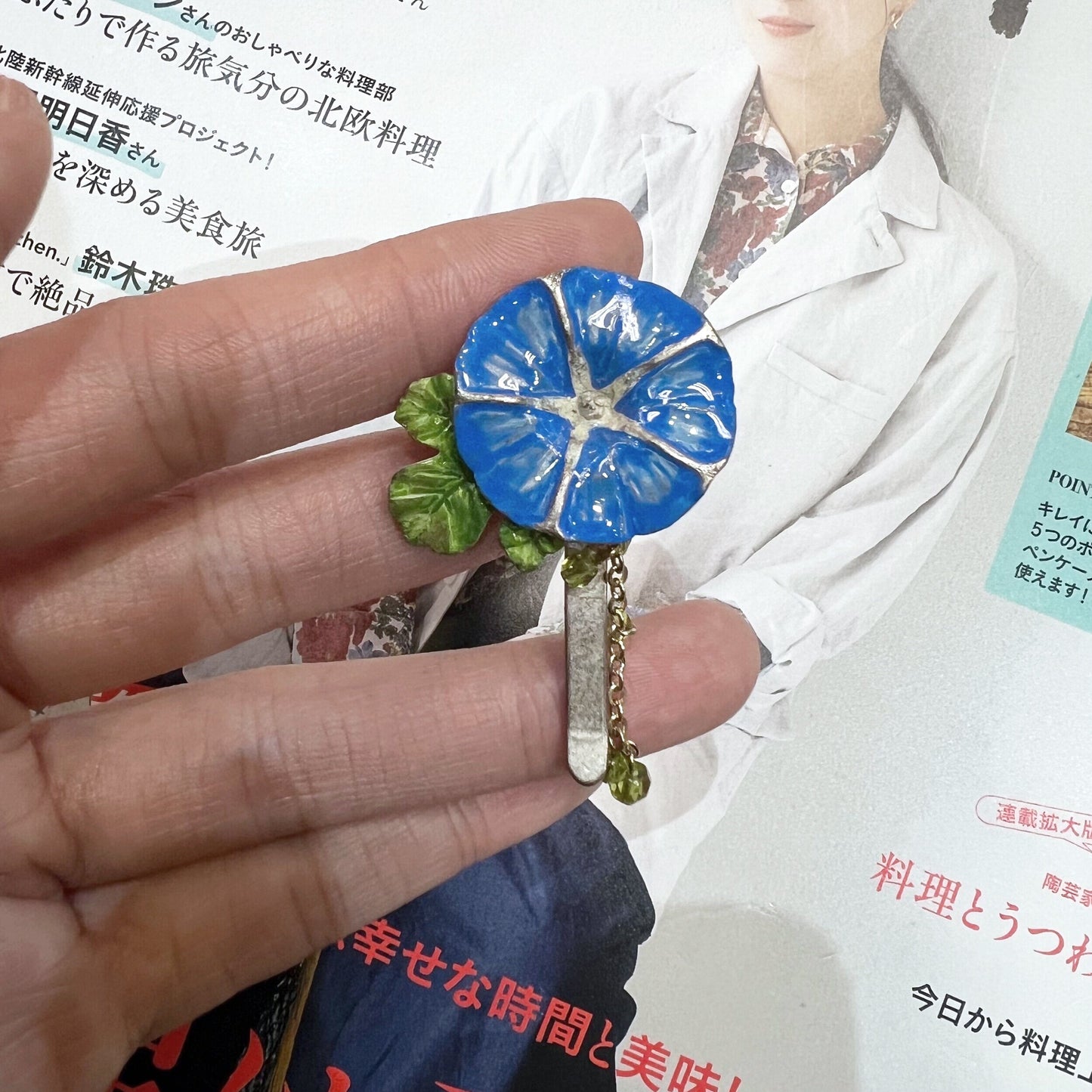 Sale- Palnart Poc Flower Hair Clip, made in Japan