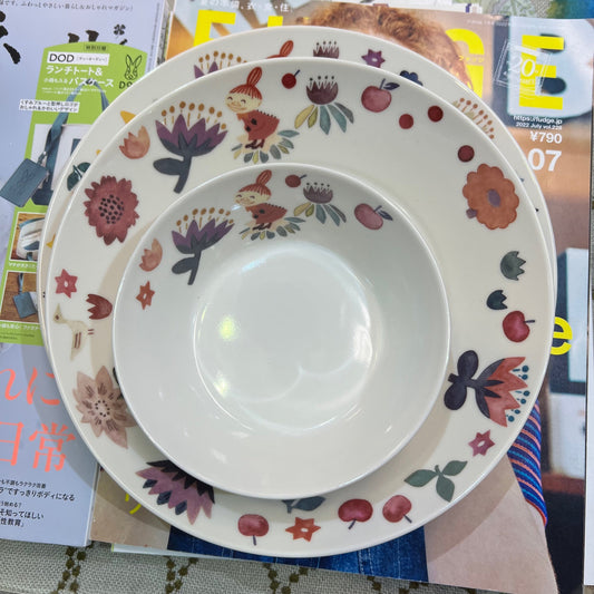 Little My Bowl and Plates, 3 Sizes, made in Japan