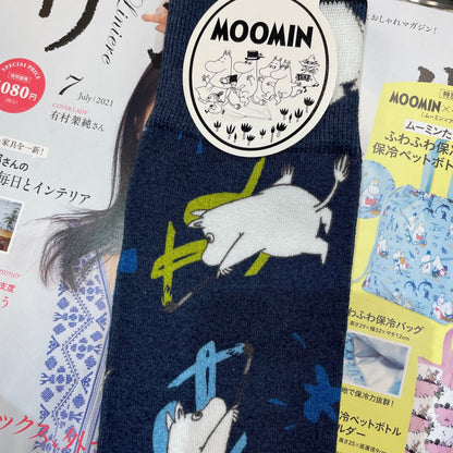 $99 only- Moomin Long Socks, 4 patterns, size 25-27cm, made in Japan