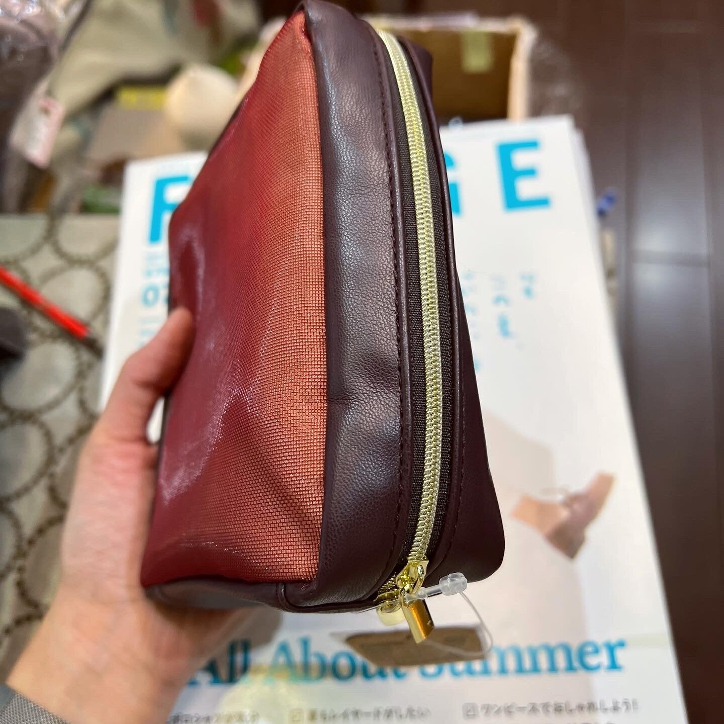 Sale- Little My Square Red Pouch