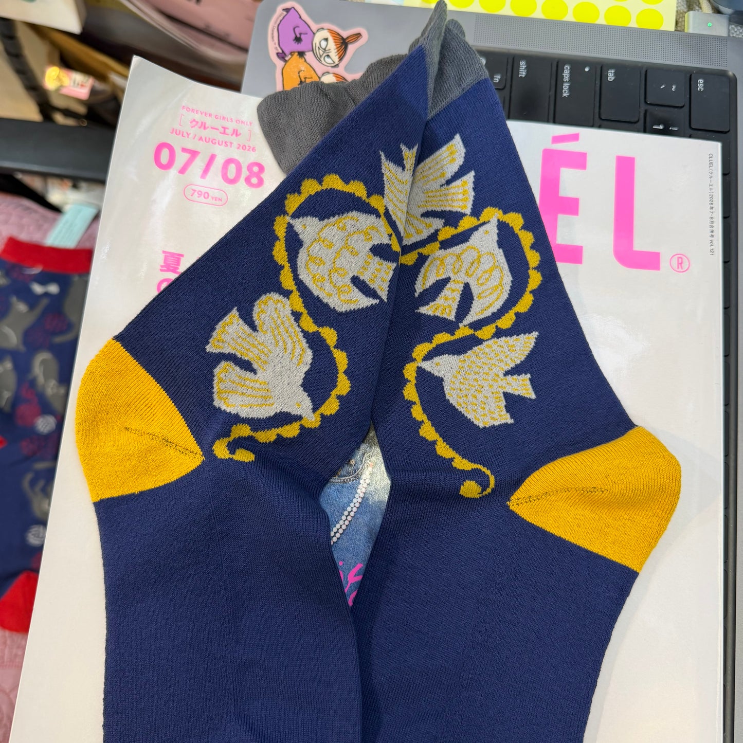Fromf Print Socks, 3 Patterns, made in Japan