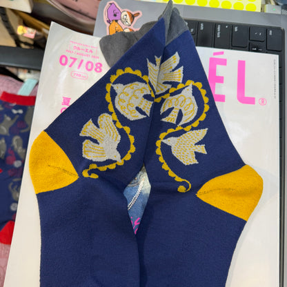 Fromf Print Socks, 3 Patterns, made in Japan