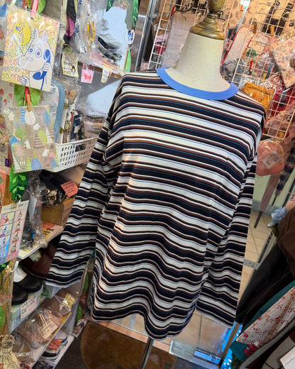 Le Melange Striped T-shirt, 2 Colors, made in Japan