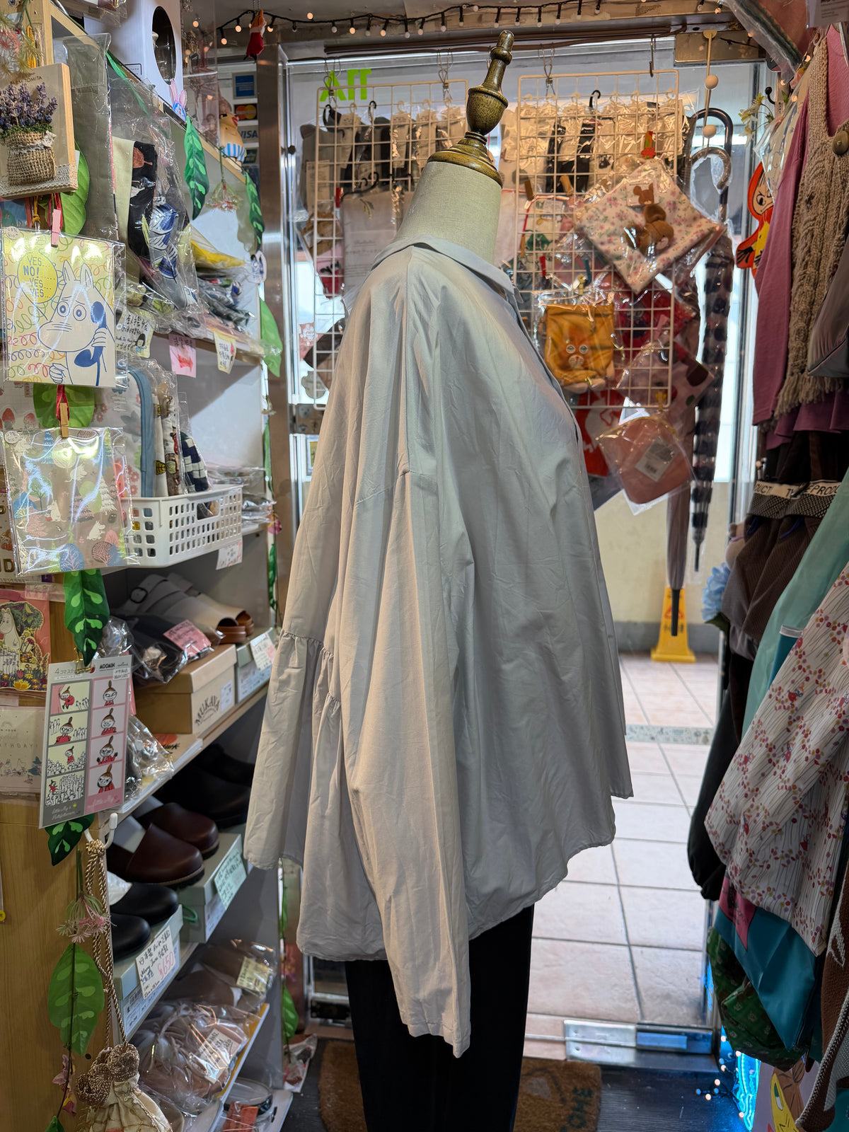 (g) Light Grey Shirt, made in Japan