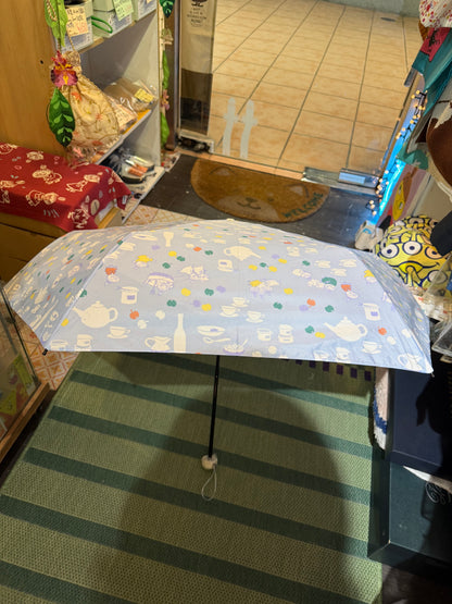Ogawa Little My Light Blue Rain/Sun Folding Umbrella, 90% UV Cut