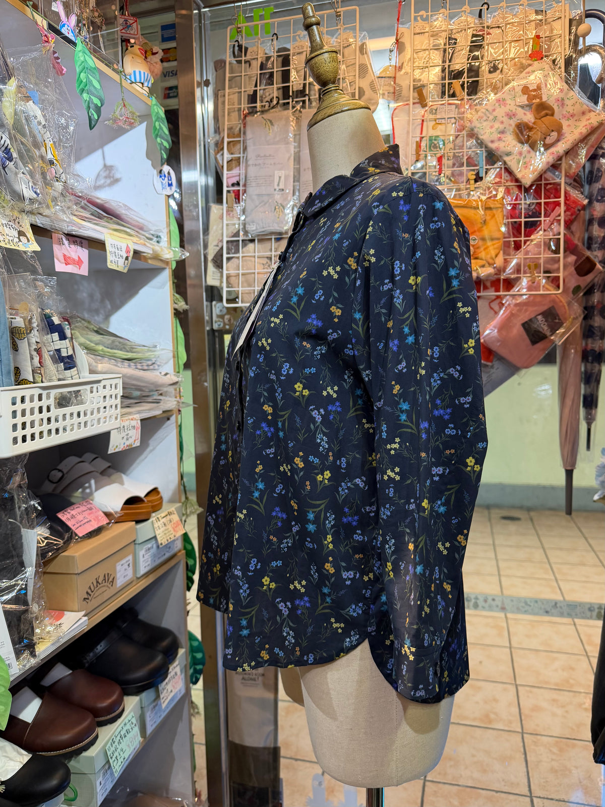 Vent d ouest X Liberty London Navy Floral Shirt, made in Japan