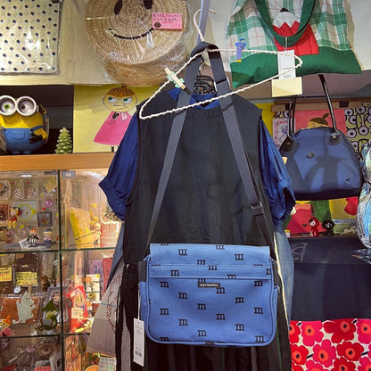 Sale- Marimekko Navy Logomania Shoulder Bag, made in Estonia