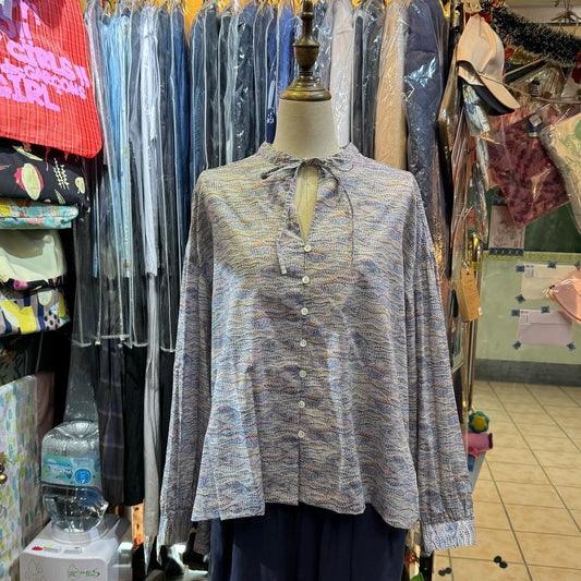 EXTRA20- La Marine Francaise x Liberty London Fishes Shirt, made in Japan