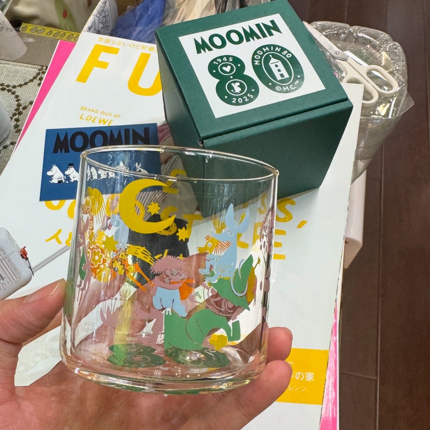 Moomin 80 Glass Tumbler, made in Japan