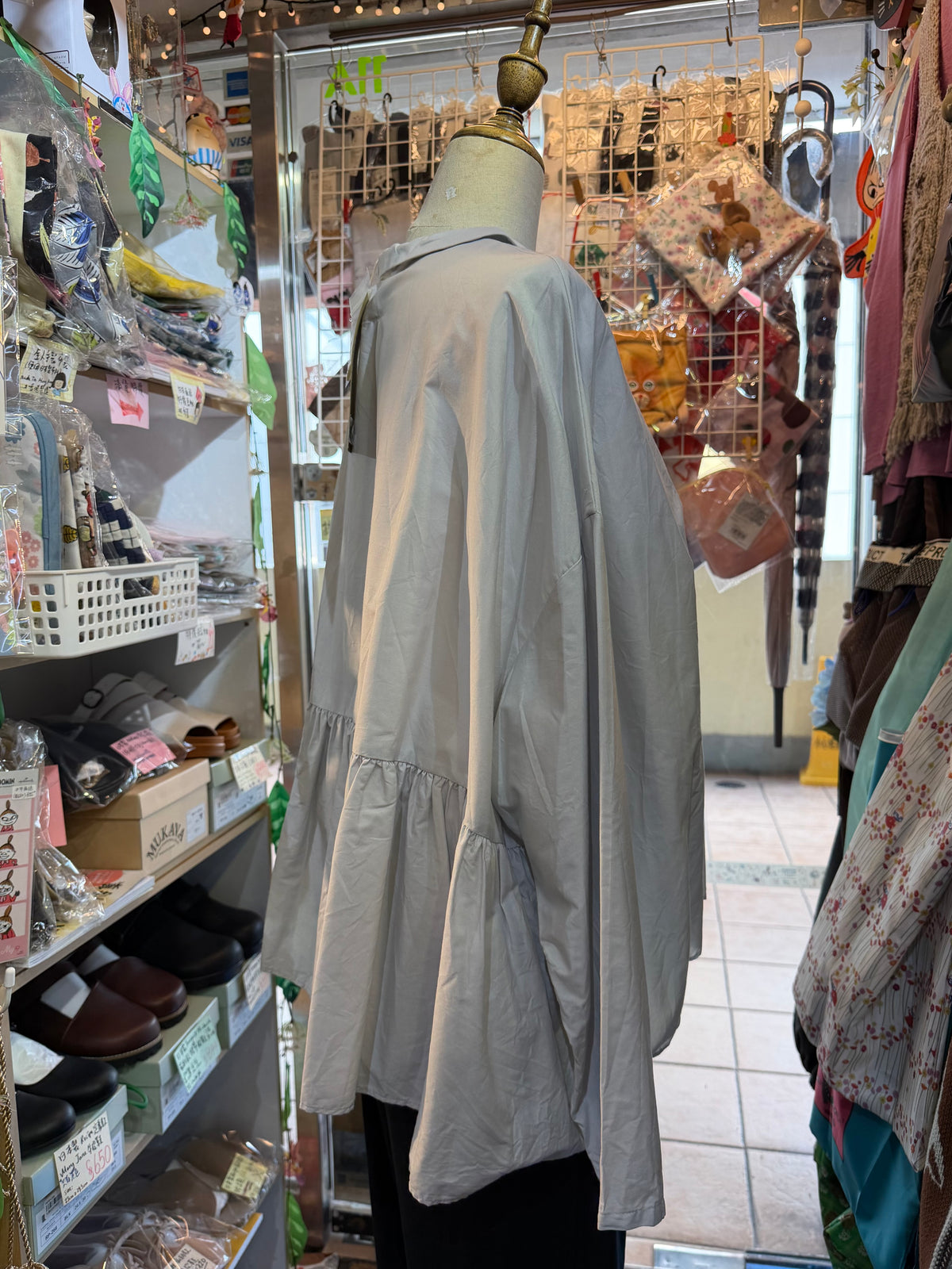 (g) Light Grey Shirt, made in Japan