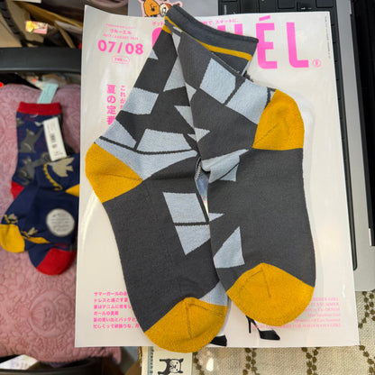 Fromf Print Socks, 3 Patterns, made in Japan