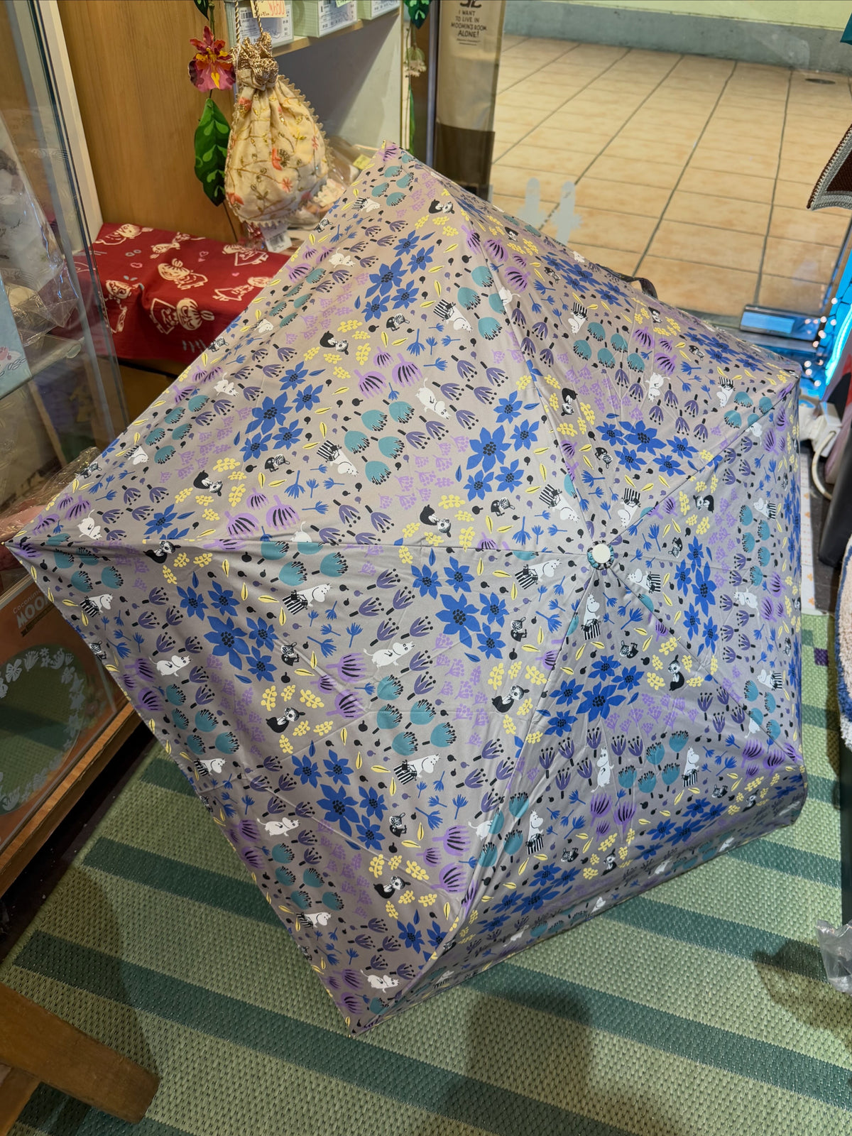 Little My Grey Sunny and Rainy Folding Umbrella , 100% UV Cut, UPF 50+, 2 Colors