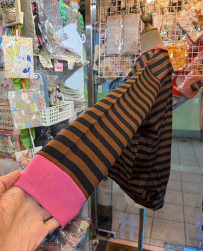 Diaries Striped Long T-shirts 2 Colors, made in Japan
