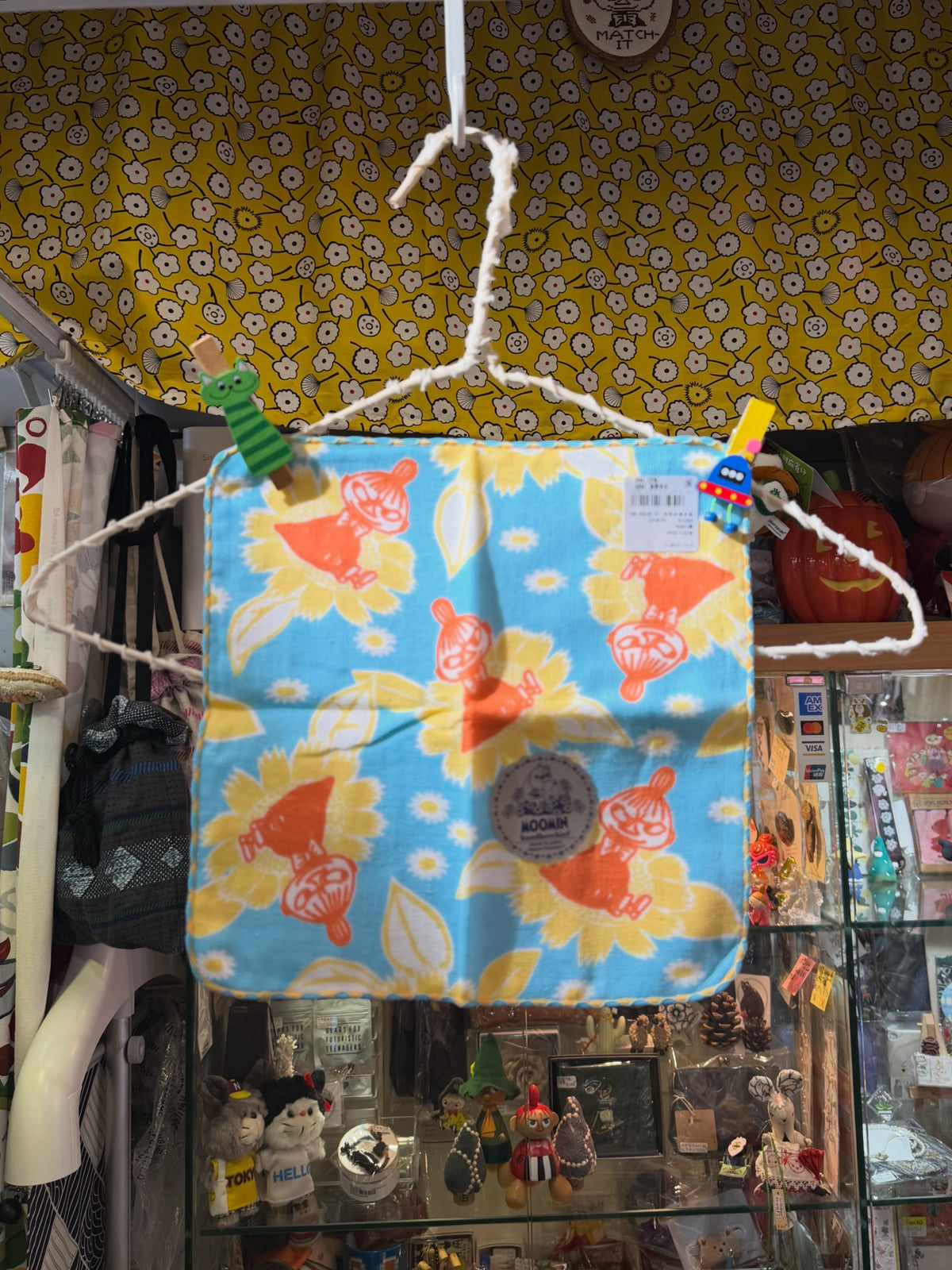 Little My and Sunflowers Handkerchief, Towel, made in Japan
