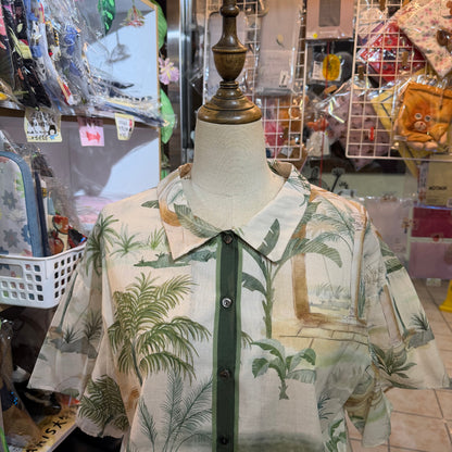 Bon Vieux Temps X Deveaux Summer Print Shirt, made in Japan