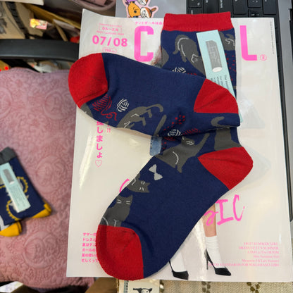 Fromf Print Socks, 3 Patterns, made in Japan