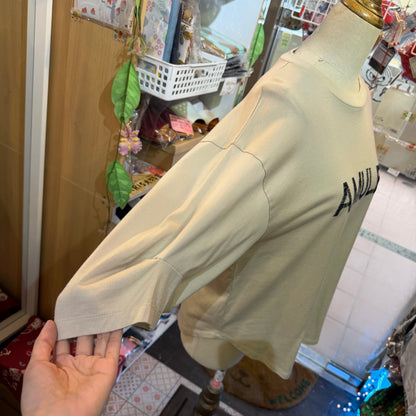 Munich AMULET Embroidery Beige Blouse, made in Japan