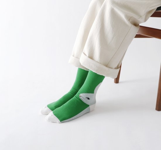 Sale- French Bull Rabbit Socks, 3 Colors, made in Japan
