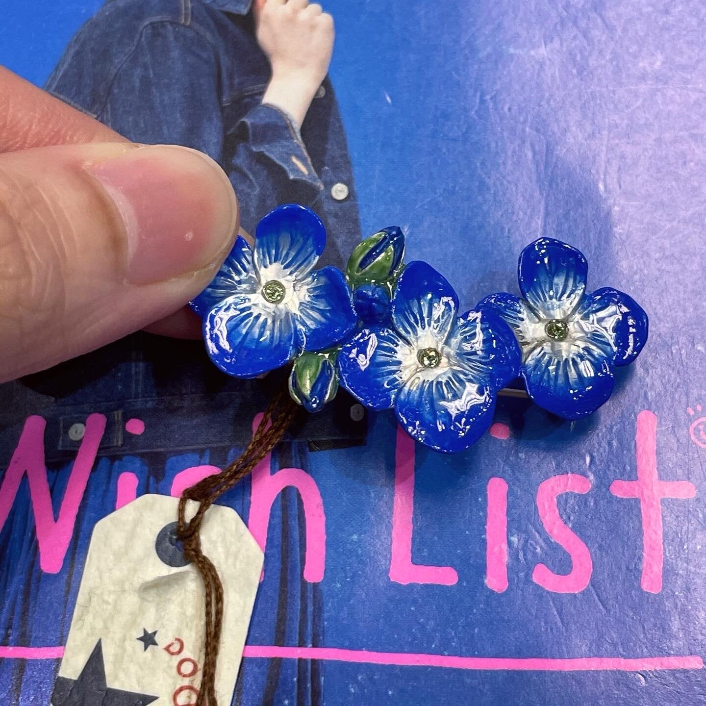 Palnart Poc Flower Brooch, made in Japan