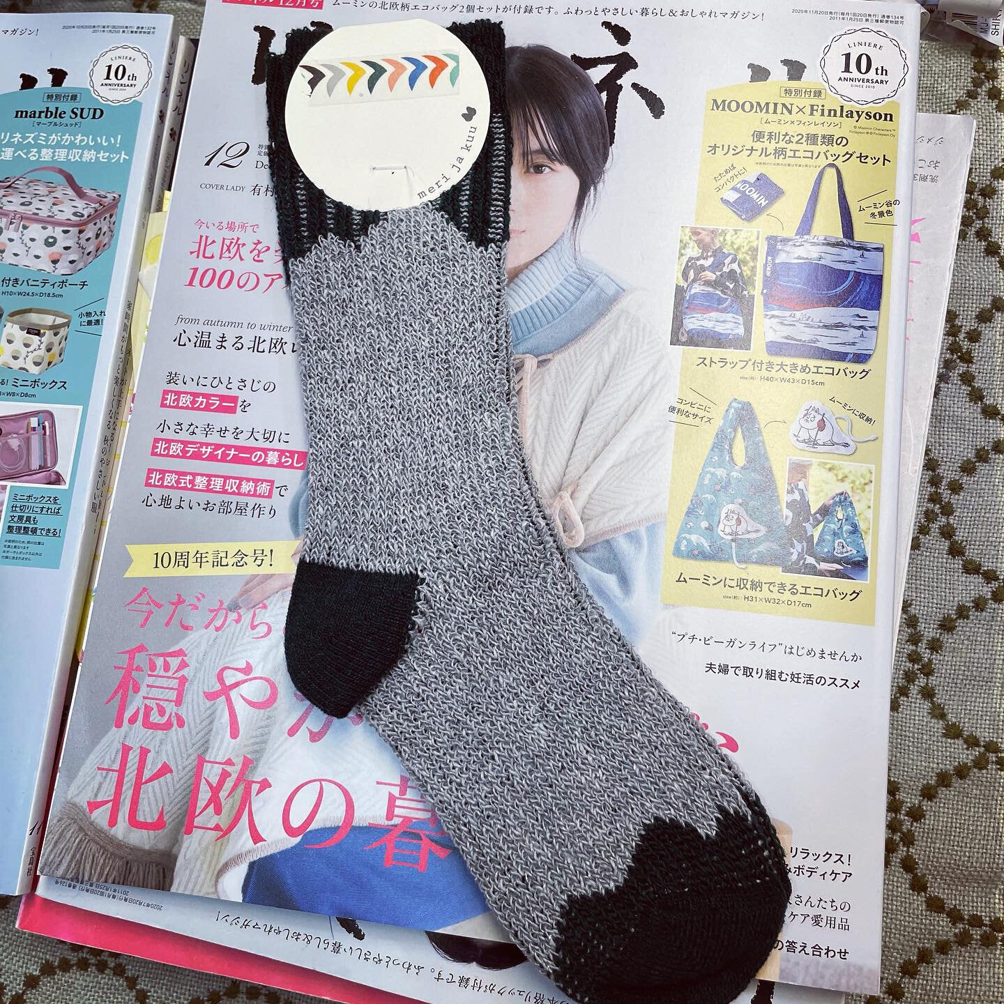 $99 only- Meri ja kuu Wool Socks, 3 Colors, made in Japan