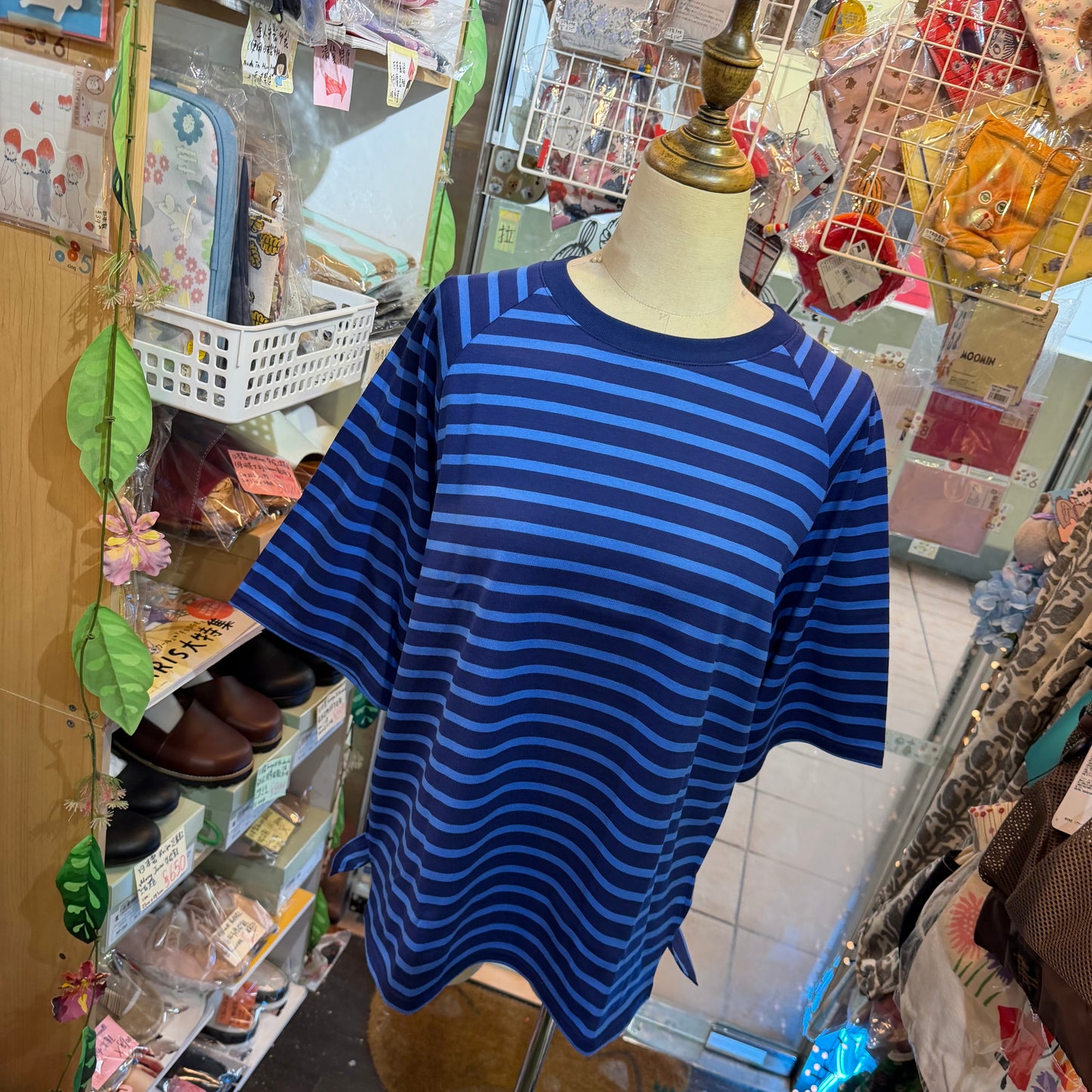 Nachukara Striped T-shirt, 2 Colors, made In Japan