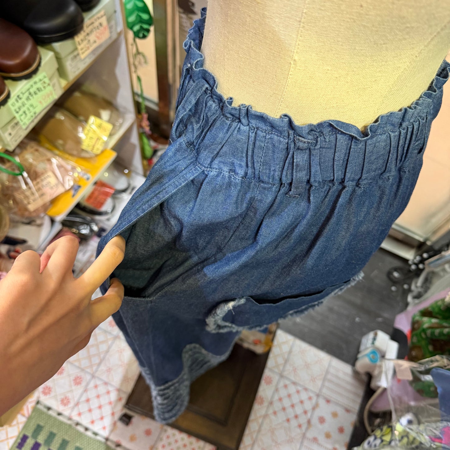 Sale- Tumugu Denim Wide-leg Pants
