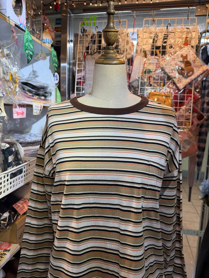 Le Melange Striped T-shirt, 2 Colors, made in Japan