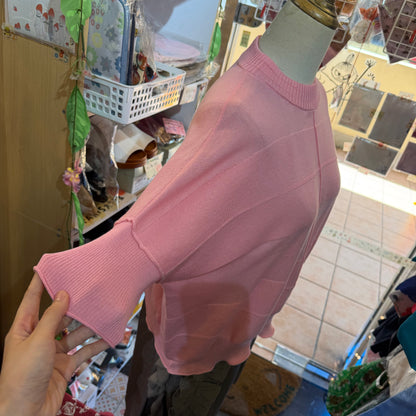 Estroislose Pink Cotton Sweatshirt